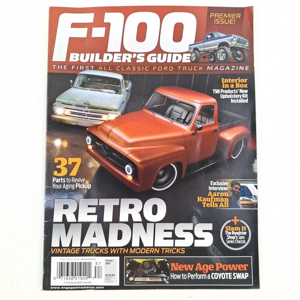 F-100 Builder's Guide Magazine 2017 Retro Madness Ford Classic Truck Issue 1